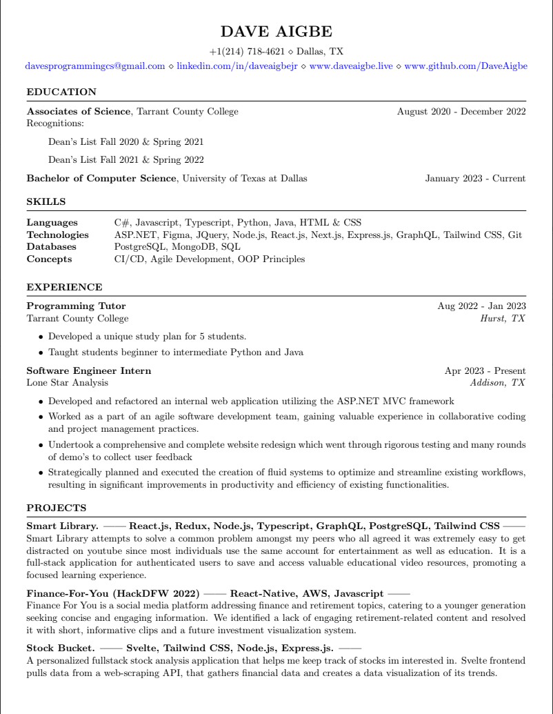 picture of resume